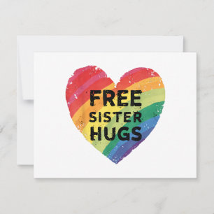 Abrazos gratis de hermana Mes de orgullo LGBT Gay 