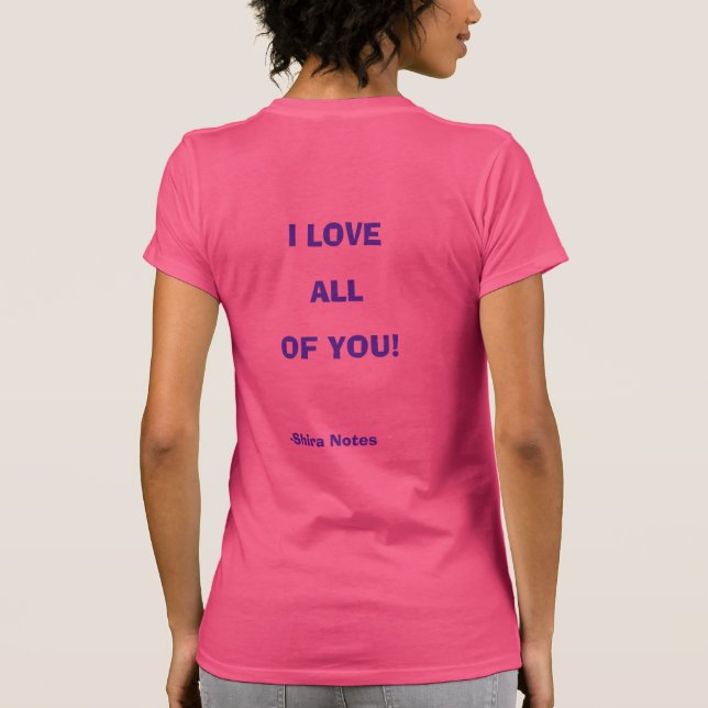ABRAZOS LIBRES/TE AMO A TODAS TÚ MUJERES CAMISETAS (Reverso)