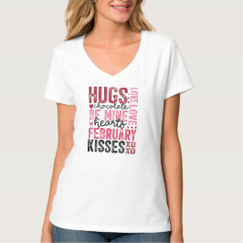 Abrazos, sé mío y la camiseta de los besos de febr