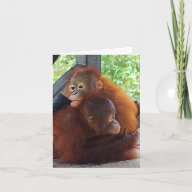 Abrazos y amor de la tarjeta del día de San (Anverso)