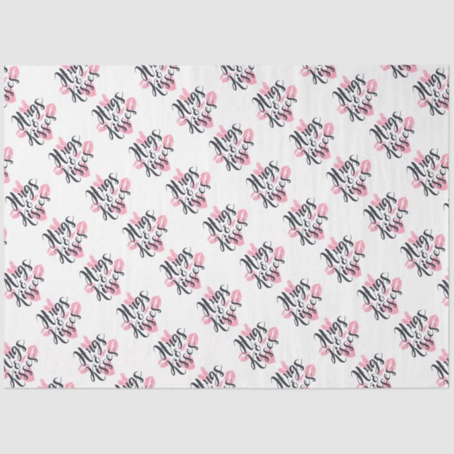 Abrazos y besos con papel de tejidos cardíacos (Anverso)