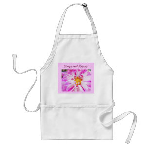 Abrazos y Besos! delantal regalos Pink Dahlia