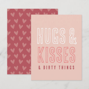 Abrazos y Besos Lindos y Cosas Sucias Tarjetas Div