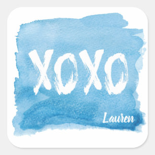 Abrazos y besos   Pegatina personalizado