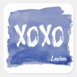 Abrazos y besos   Pegatina personalizado