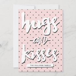 Abrazos y besos | Tarjeta fotográfica El día de Sa