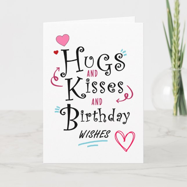 Abrazos y besos y tarjetas de cumpleaños (Anverso)
