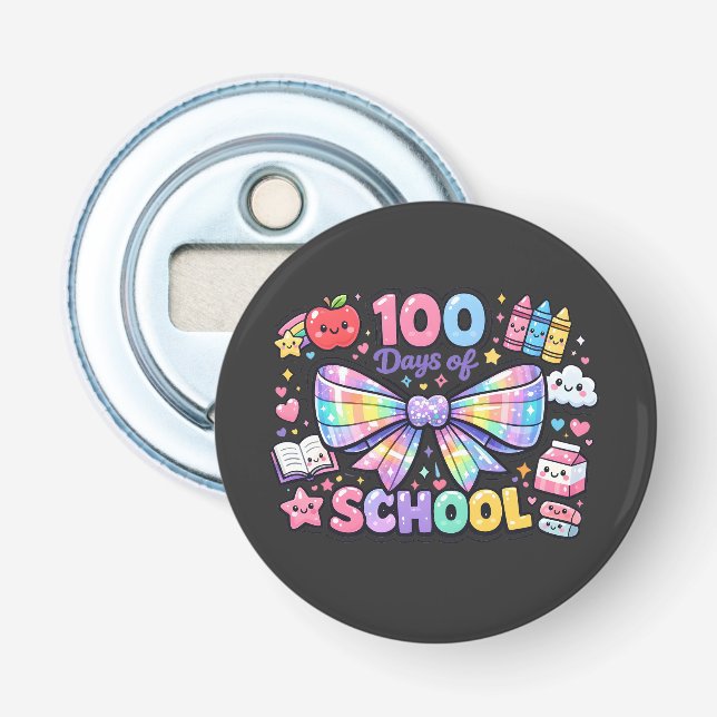 Abrebotellas 100 Días De Escuela  (Anverso)