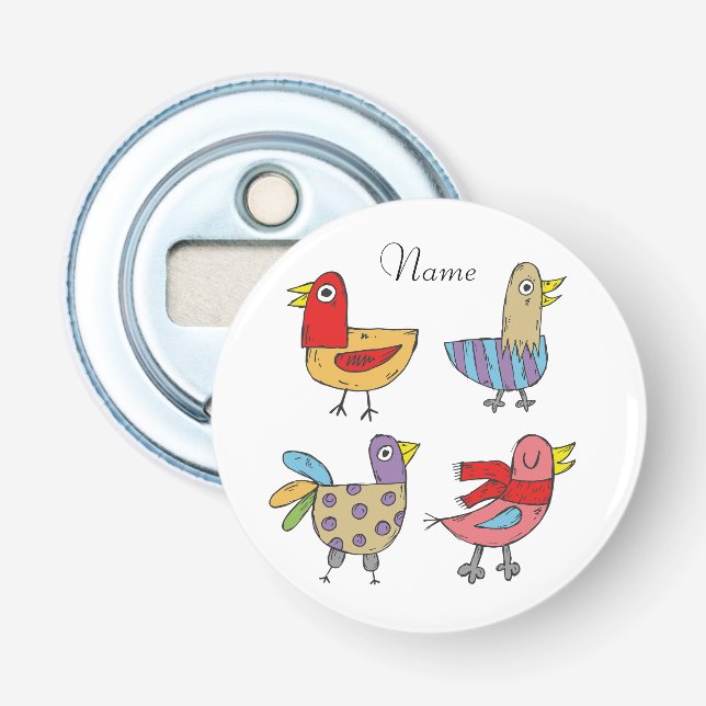 Abrebotellas 4 Aves divertidas Thunder_Cove (Anverso)