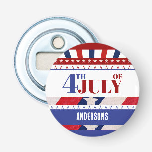 Abrebotellas 4 de julio Bandera de América Personalizado Artsy