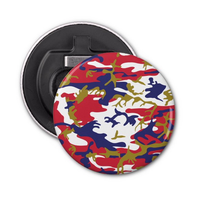 Abrebotellas 4th of July, Independence day, Camouflage Gold (Anverso)