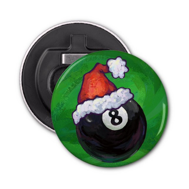 Abrebotellas 8 Ball Navidades Green (Anverso)