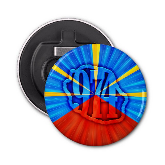 Abrebotellas 974 Ile de la Réunion - Drapeau réunionnais (Anverso)