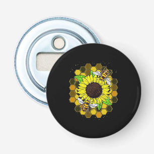 Abrebotellas Abejas de girasol hippie