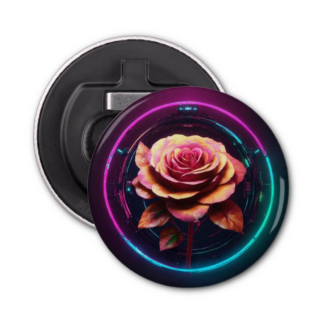 Abrebotellas "Abridor de frascos de torsión floral" (Anverso)