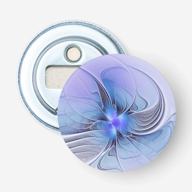 Abrebotellas Abstract Modern Fractal Art Lavender Blue (Anverso)