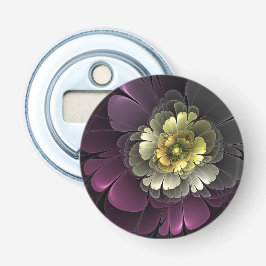 Abrebotellas Abstract Modern Purpur Khaki Gray Fractal Flower