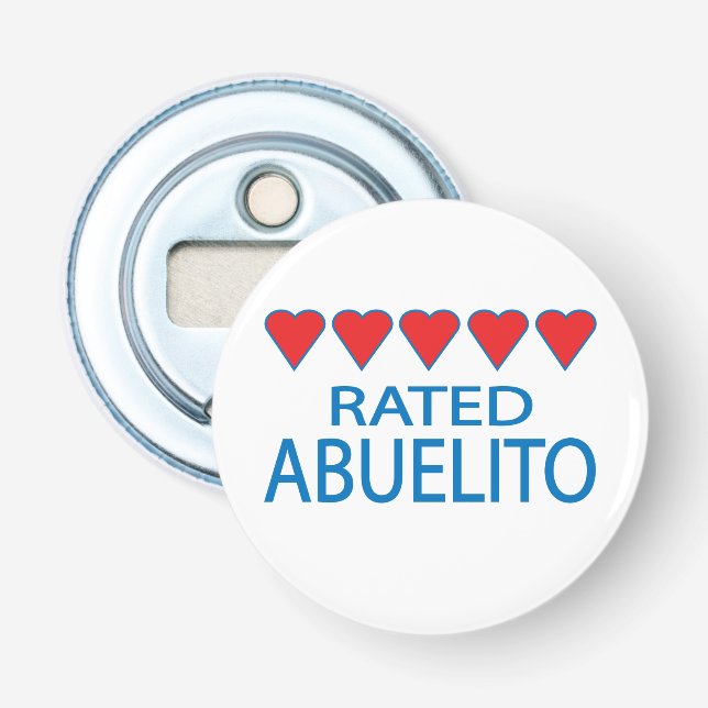 Abrebotellas Abuelito de cinco corazones (Anverso)