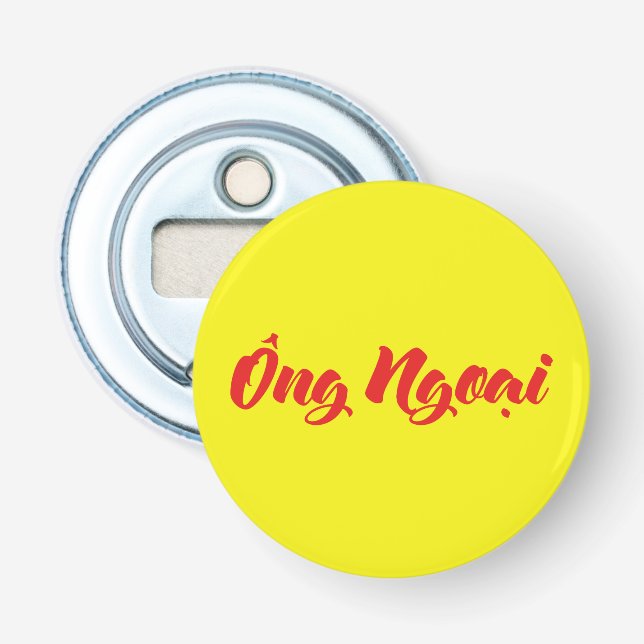 Abrebotellas Abuelo vietnamita (materno) - Ông Ngoach i (Anverso)