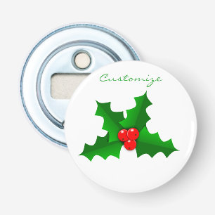 Abrebotellas Acebo verde y rojo Thunder_Cove