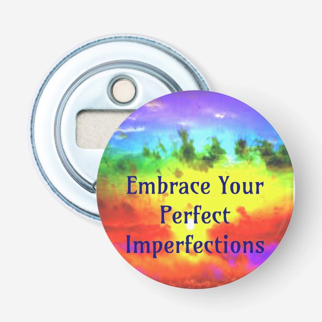 Abrebotellas Acepte sus imperfecciones perfectas (Anverso)