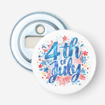 Acuarela 4 de julio Patriótica