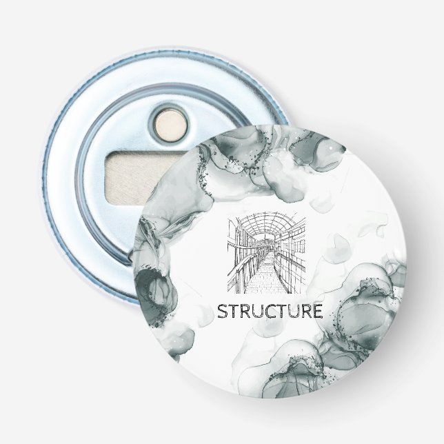 Abrebotellas Acuarela de tono de plomo (Anverso)