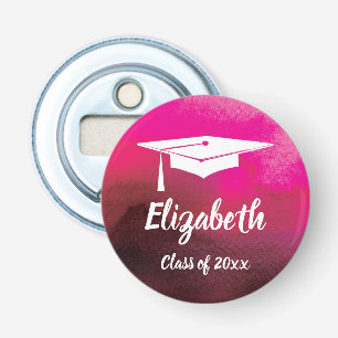 Abrebotellas Acuarela elegante del graduado de la graduación