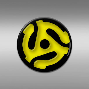 Abrebotellas Adaptador de registro del amarillo 45 RPM