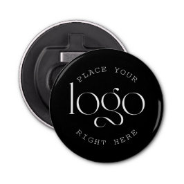 Abrebotellas Add Your Own Custom Business Logo Modern Black