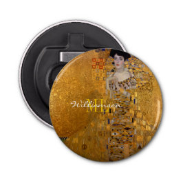 Abrebotellas Adele, Lady in Gold de Gustav Klimt, Monogrammed