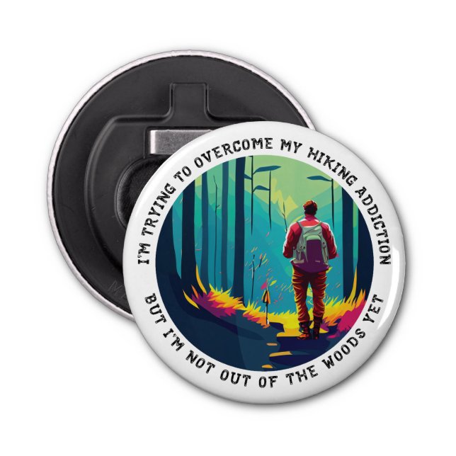 Abrebotellas Adicción al senderismo (Anverso)