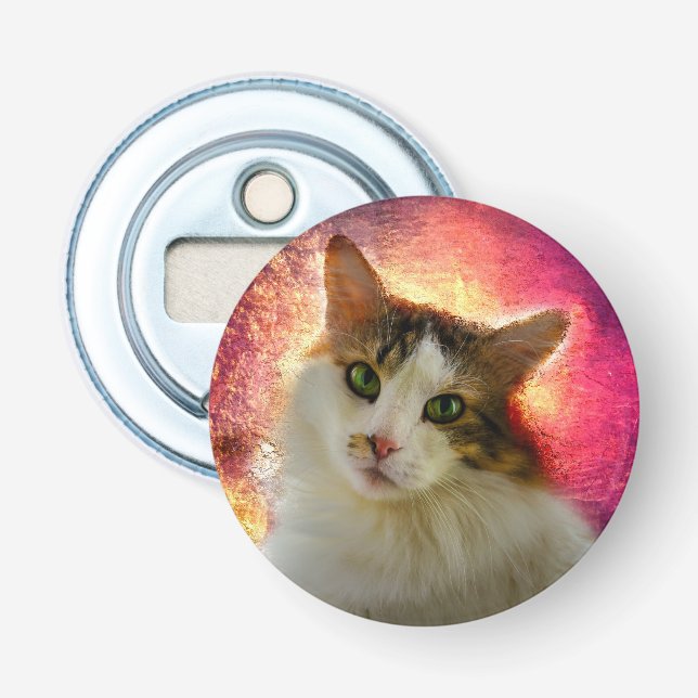 Abrebotellas Adorable Cute Calico Cat (Anverso)