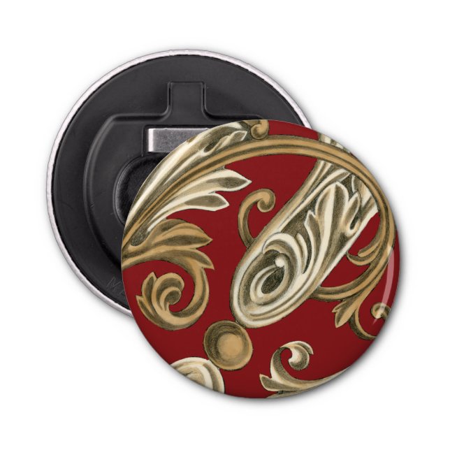 Abrebotellas Adorno botánico elegante con follaje del moreno (Anverso)