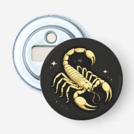 Abrebotellas Adorno Zodiac Escorpión Dorado Para Decoración de