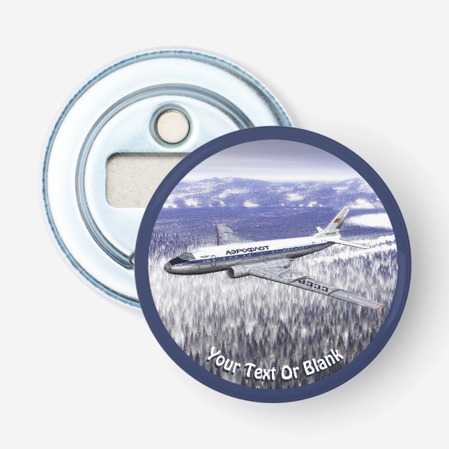 Abrebotellas Aerolínea Tupolev (Т у п о е) Tu-104 (Anverso)