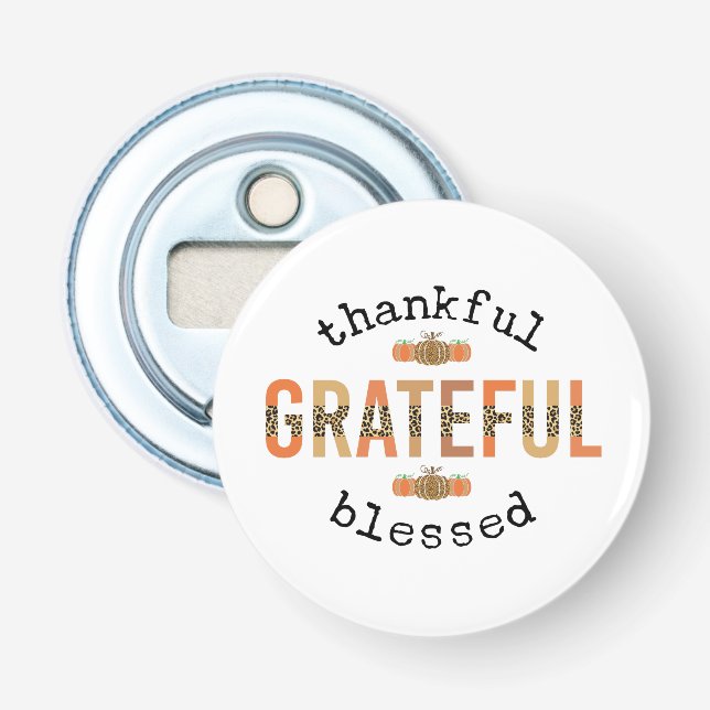 Abrebotellas Agradecimiento Agradecimiento Bendecida Caída Agra (Anverso)