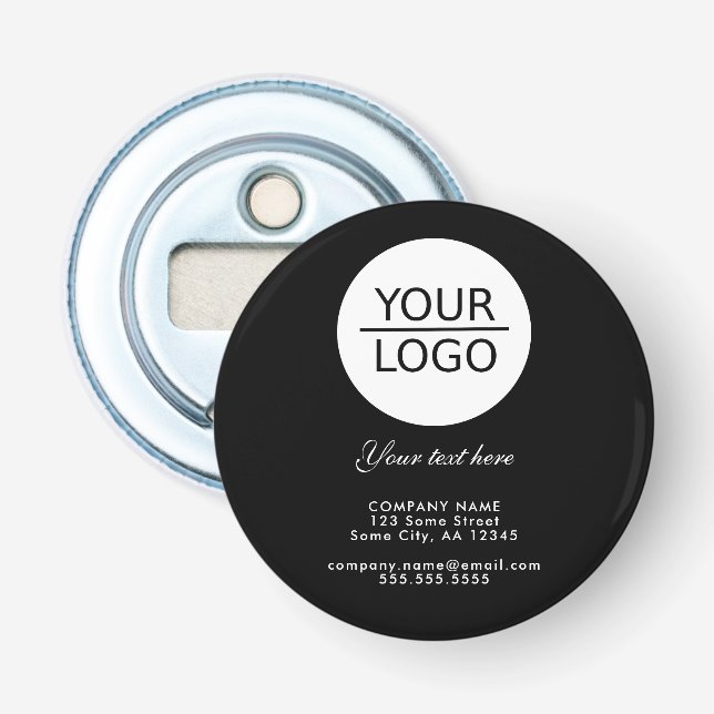 Abrebotellas Agrega tu Logo con Promoción de Texto Personalizad (Anverso)