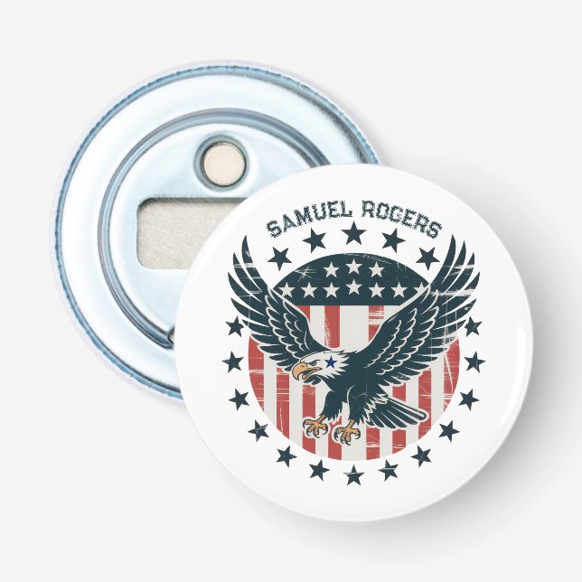 Abrebotellas Águila Americana Retro (Anverso)