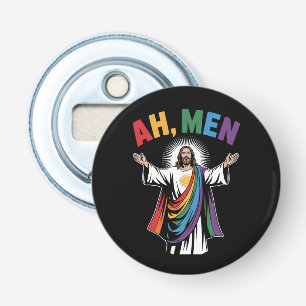 Abrebotellas Ah Hombres Divertido Jesús LGBTQ Orgullo Gay Arcoí