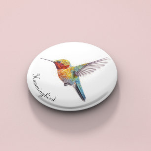 Abrebotellas Alas arcoiris: Vibrante Hummingbird Art, personali