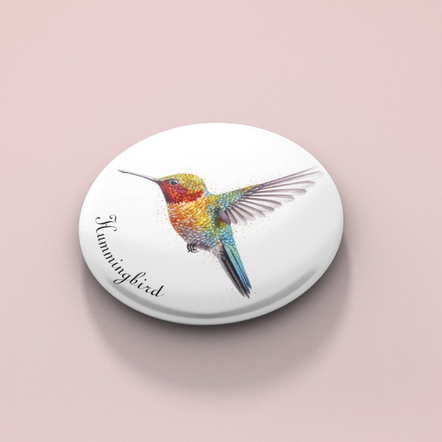 Abrebotellas Alas arcoiris: Vibrante Hummingbird Art, personali (Subido por el creador)