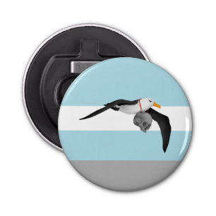 Abrebotellas Albatros Voladores Con Calavera Humana