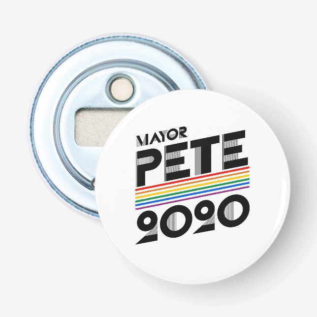 Abrebotellas Alcalde Pete Orgullo 2020 (Anverso)
