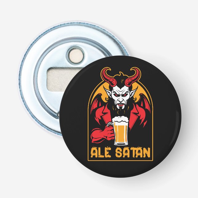 Abrebotellas Ale Satan - Beber cerveza (Anverso)