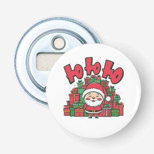 Abrebotellas Alegre Papá Noel de Dibujos Animados Navidad