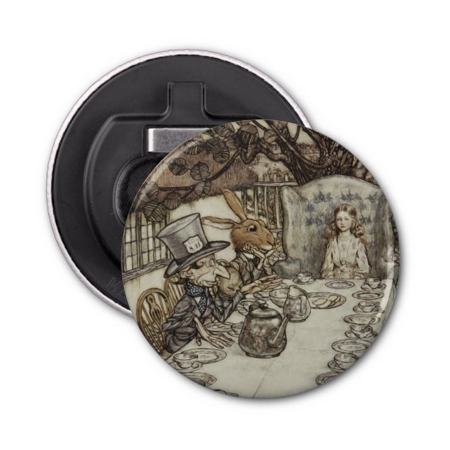 Abrebotellas Alice Birthday Uncumpleaños Rabbit Hatter Fiesta (Anverso)