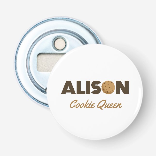 Abrebotellas Alison cookie queen (Anverso)