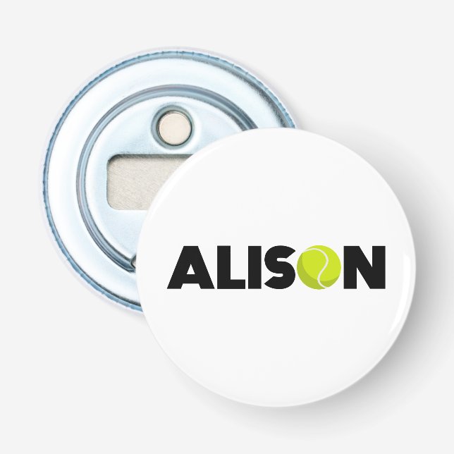 Abrebotellas Alison Tennis (Anverso)