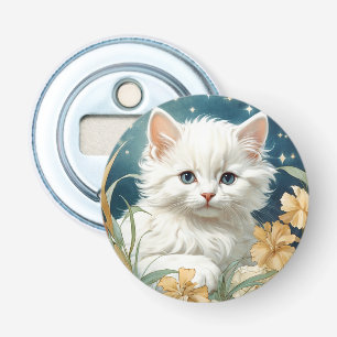 Abrebotellas Alphonse Mucha Art Nouveau Kitten